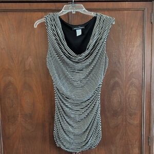 Striped Sleeveless Blouse